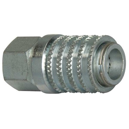 Enerpac AR650 Hydraulic Quick Connect Hose Coupling, Steel Body, Push-to-Connect Lock, 1/4