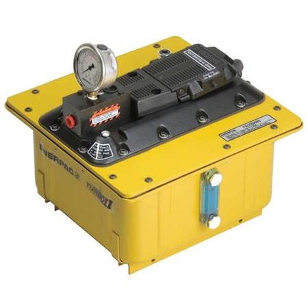 Enerpac PACG50S8S Pump, Air/Hyd, 5000 PSI, 2 Gal, w/Gauge