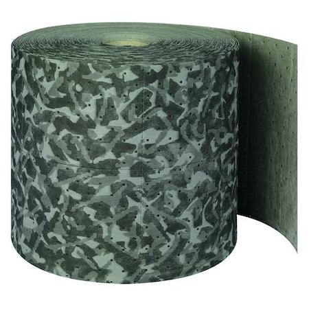Brady BM15 Sorbent Roll, 26 gal, 15 in x 150 ft, Universal, Gray, Polypropylene