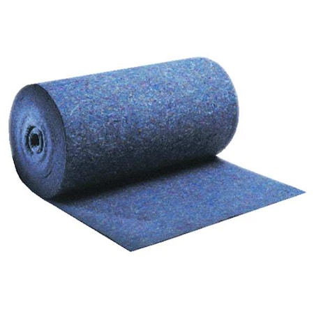 Brady RAG36150 Sorbent Pad, 55 gal, 36 in x 150 ft, Universal, Blue, Gray, Cotton, Polyester