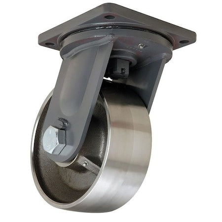Hamilton S-MD-104FST-4SL Plate Caster, Swivel, Forged Steel, 10 in, 18,000 lb