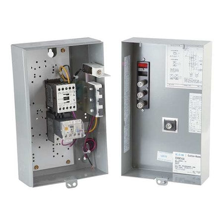 Eaton ECX09G1EAA-R63/D Nonreversing IEC Magnetic Motor Starter, 1 NEMA Rating, 208V AC, 3 Poles, 1NO/1NC