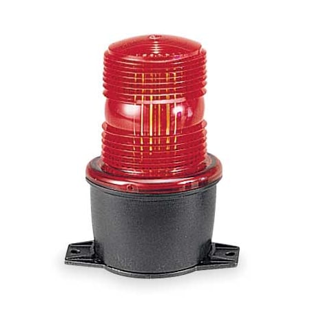 Federal Signal LP3T-12-48R-M1 Low Profile Warning Light, Strobe, Red