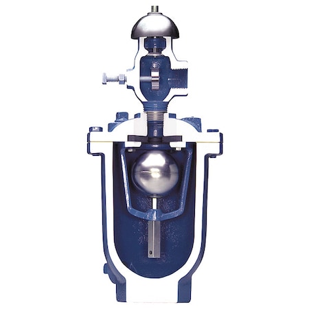 VAL-Matic 102STK Air Vac Valve, FNPT, 2 x 2, CI