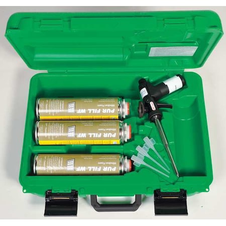 Todol SPSWF Spray Foam Sealant Kit, Foam Dispenser Application Method _, Green Case Kit, Yellow