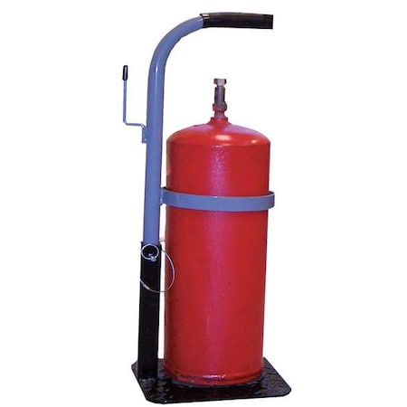 Saftcart B-TOTE Single Cylinder Stand, 27 In. H, Steel