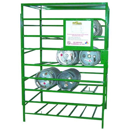 Saftcart SPC-12 Gas Cylinder Rack, 48x36, Capacity 12