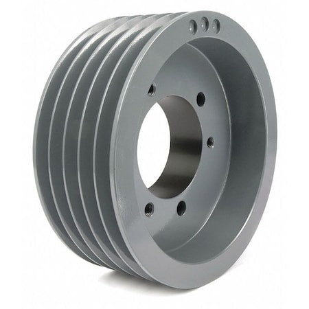 TB Woods 5V905 7/8 in to 3-1/2 in Quick Detachable Bushed Bore 5 Groove V-Belt Pulley 9 in OD