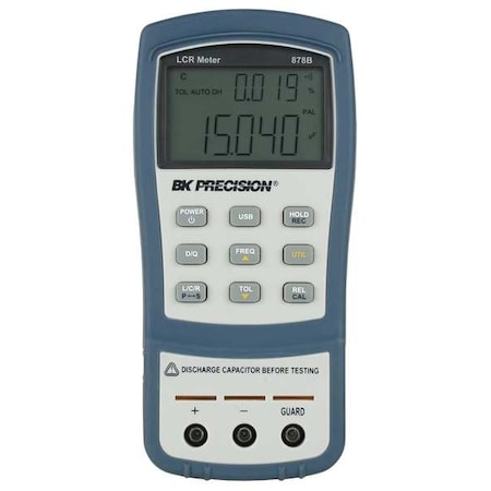 B&K Precision 878B LCR Meter, Handheld, 120 Hz/1000 Hz, LCD