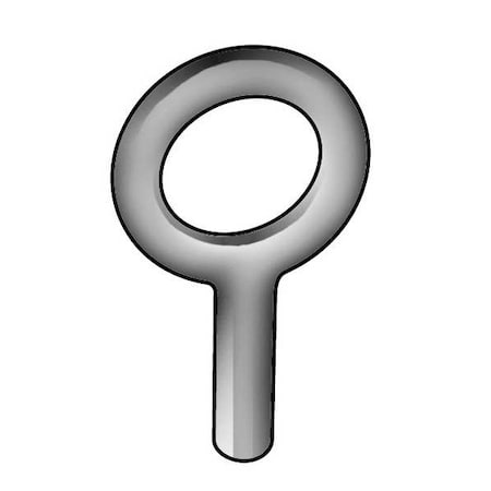 KEN Forging K2017-BLANK Eye Bolt Without Shoulder, Unthreaded, 5 in Shank, 4 in ID, Steel, Plain