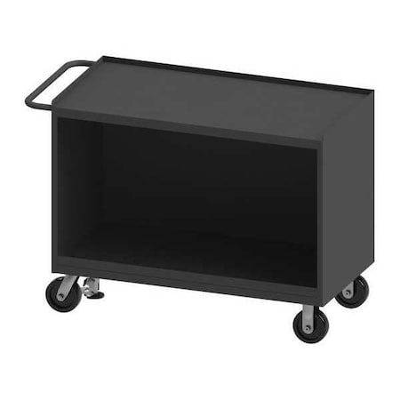 Westward 3410-FL-95W General Purpose Steel Mobile Workstation, Steel, 2,000 lb Load Capacity, 2 Shelves, 54 1/2 in L