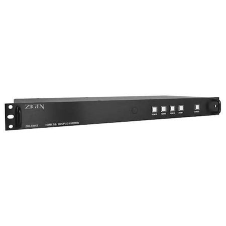 Zigen ZIG-SW42 HDMI Switch, Black, 5 Ports