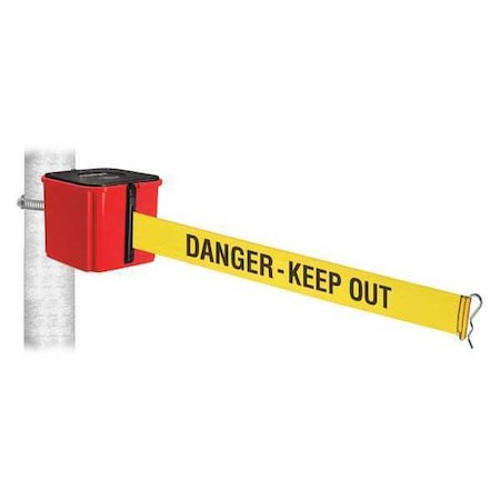 Retracta-Belt WH412RD30-DKO-HC Belt Barrier, Red, Danger Keep Out