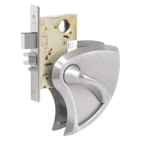 Corbin Russwin ML2010 x BHSS x 630C LHR Lever Lockset, Mechanical, Passage, Grade 1