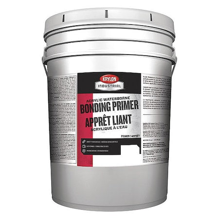 Krylon Industrial K000Z6650-20 Primer, Acrylic Based, 5 gal. Size, White