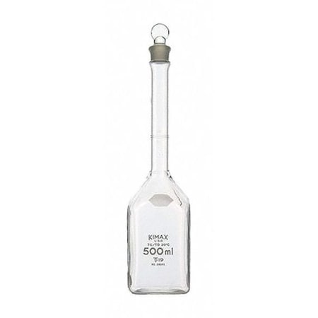 Kimble Chase 28046-900 Square Volumetric Flask, 900mL, Clear
