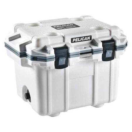 Pelican IM30QT Marine Chest Cooler, White/Gray, Cap.30 qt.