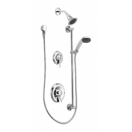 Moen 8342EP15 Shower System, Wall Mount, Plstc, 28-1/2