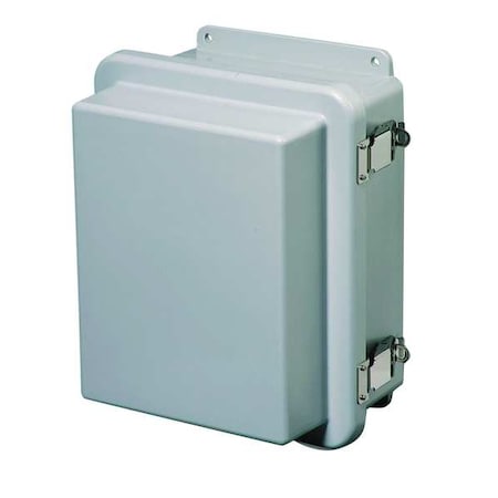 Wiegmann HW-RHJ161407CHQR Padlockable Hasp Electrical Enclosures, 15.60 in H, 7.45 in D, 14 in W, 1, 12, 3R, 4X, 6P