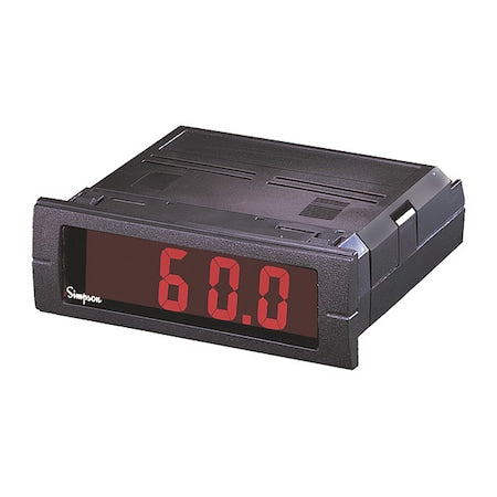 Simpson Electric M23522260 Panel Meter, 0 to 5ADC Input Range
