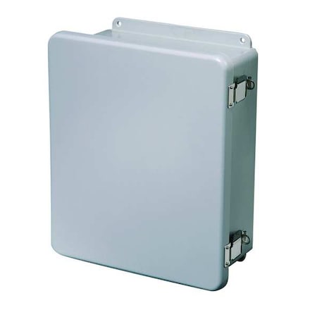 Wiegmann HW-J121206CHQR Padlockable Hasp Electrical Enclosures, 11.70 in H, 6.10 in D, 12 in W, 1, 12, 3R, 4X, 6P