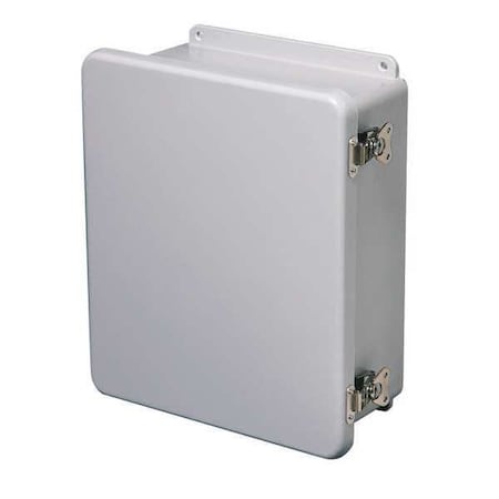 Wiegmann HW-J121005CHTL Twist Latch Electrical Enclosures, 12 in H, 5 in D, 10 in W, 1, 12, 3R, 4X, 6P, Fiberglass