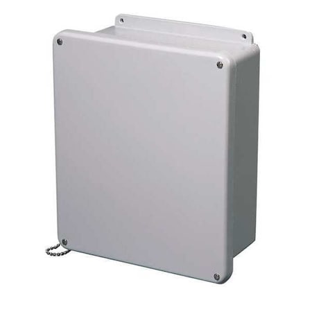 Wiegmann HW-J181608SC Captive Screws Electrical Enclosures, 17.69 in H, 8.45 in D, 16 in W, 1, 12, 3R, 4X, 6P, Fiberglass