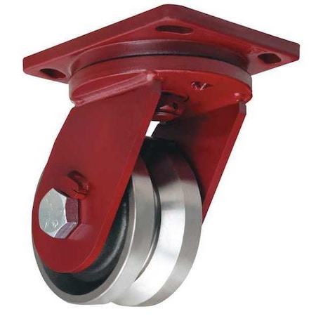 Hamilton S-EPSD-63FVH Plate Caster, Swivel, Heavy-Duty, 5000 lb.