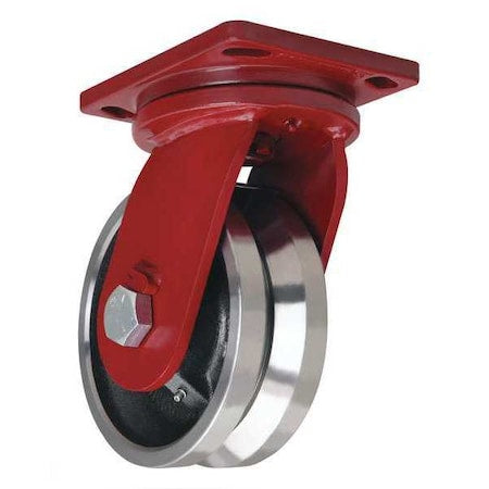 Hamilton S-EPSD-83FVH Plate Caster, Swivel, Heavy-Duty, 4000 lb.