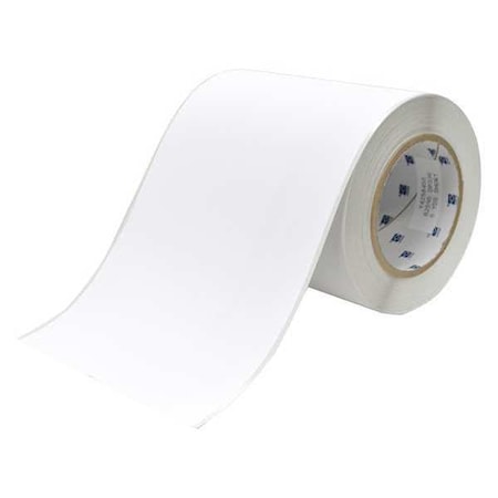 Brady J50C-6000-2595 Continuous Label Stock, White, Matte, 6 in W