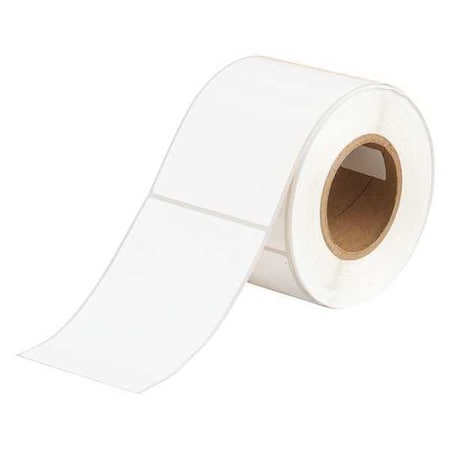 Brady J50-262-2595 Precut Label Roll, 6 3/32 in Label W, 4 1/8 in Label H, 200 Labels per Roll, White