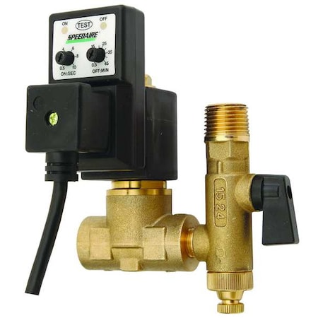 Speedaire 8502-3-110-1-1-6 Auto Drain Valve, Drain Size 1/2