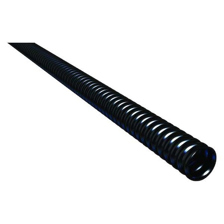 Allied Tube & Conduit 160-021 Liquid-Tight Flex Plastic Conduit, 3/4 in Trade Size, 100 ft, 1 in Bend, PVC, Black