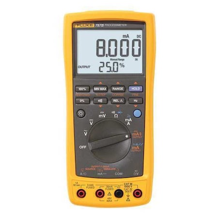 Fluke FLUKE-787B/WWG Digital Multimeter, 1,000 V Max DC, 9999 Instrument Counts, LCD