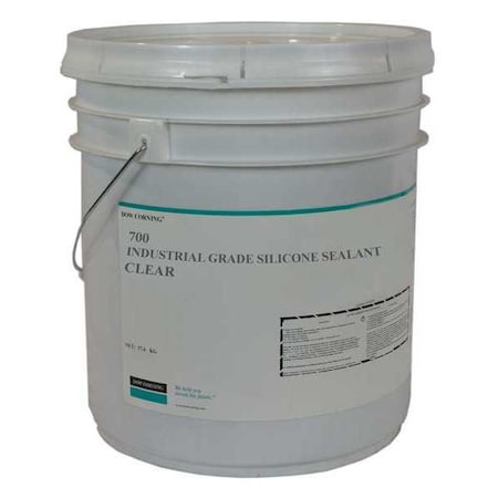 Dowsil 4060071 Industrial Grade Silicone Sealant, 17 kg, Pail, Clear, Silicone Base, 700
