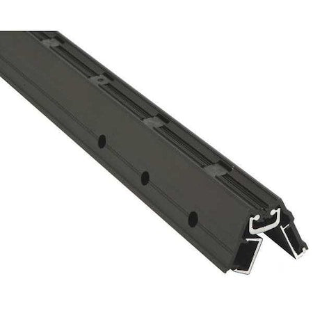 National Guard HD5700DKB-83 Piano Hinge, Aluminum Alloy, Full Surface Mounting, 1 7/16 in Leaf W x 83 in Leaf H