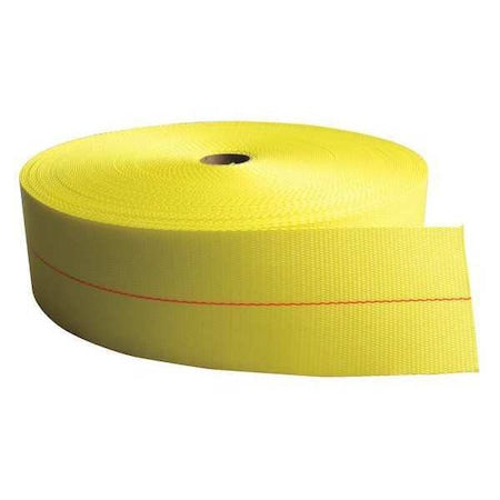 Bulk-Strap PE04150PY Bulk Webbing, Yellow, 150 ft. L, 4