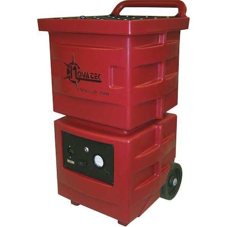 Novatek G10008 Industrial Air Scrub, 1000 cfm, 2Speed, Red