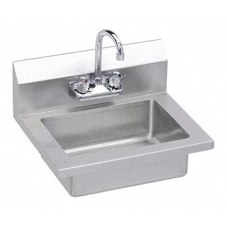 Elkay EHS-18X Sink, Wall Mount, 1 Set, On Center Hole, #4 Finish
