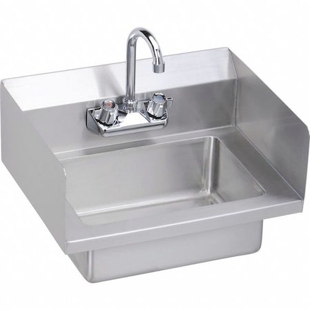 Elkay EHS-18-SSX Sink, Wall Mount, 1 Set, On Center Hole, #4 Finish