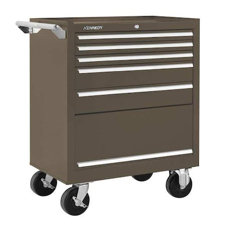 Kennedy 295XB K2000 Series Rolling Tool Cabinet, 5 Drawer, Brown, Steel, 29 in W x 20 in D x 35 in H