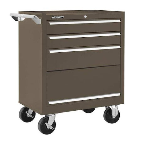 Kennedy 273XB K1800 Series Rolling Tool Cabinet, 3 Drawer, Brown, Steel, 27 in W x 18 in D x 35 in H