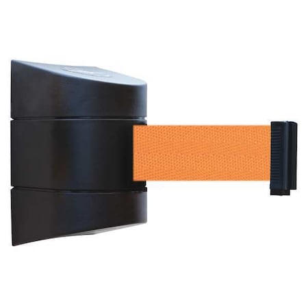 Tensabarrier 897-24-S-33-NO-05X-C Barrier Post with Belt, Black, 24 ft Length, No Legend, Unfinished