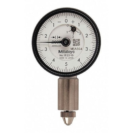 Mitutoyo 1925AB-10 Dial Indicator, 0 to 0.025