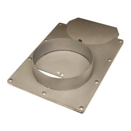 American Blower Supply BGSS06C Blast Gate, 304 Stainless Steel, 18 in W, 11 in L