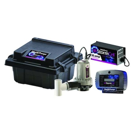 Liberty Pumps 442-10A-EYE Battery Sump Pump, Discharge 1-1/2