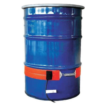 Briskheat DHCS15R Drum/Pail Heater, Silicone Rubber, 120V AC, 55 Gallon, 1200W, 70