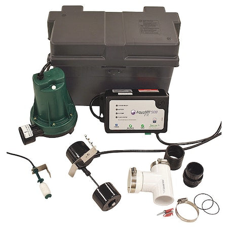 Zoeller 508-0017 Sump/Battery Back-Up System, Pump HP 1/3