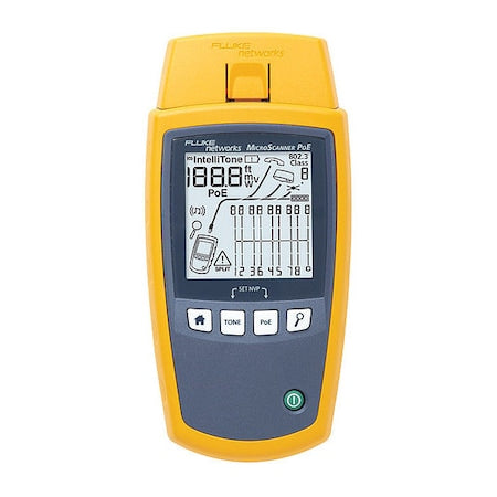 Fluke Networks MS-POE Cable Tester, Connector Type RJ45