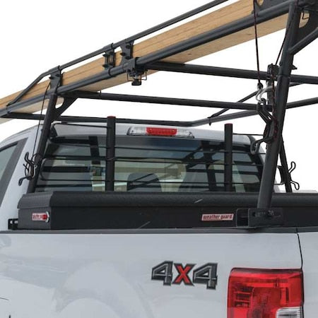 Weather Guard 1059-52-01 Truck Rack Cab Protector, Steel, Black